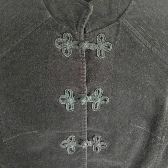 Vintage-like Chinese Frog Fastener Black Jacket XS - Picture 1 of 8